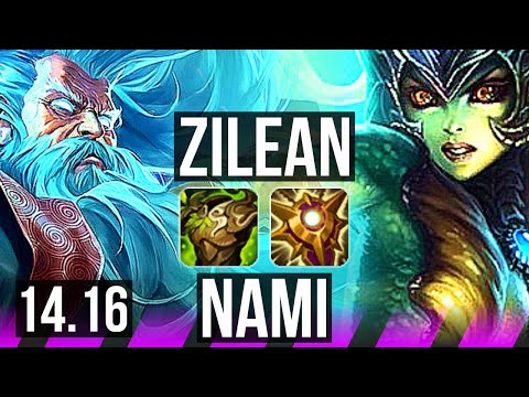 ZILEAN & Jhin vs NAMI & Kai'Sa (SUP) | 4/1/21, 67% winrate | EUW Master | 14.16