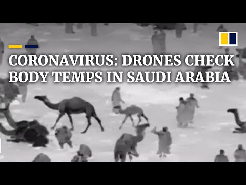 Coronavirus: Saudi Arabia uses drones to check body temperatures in the street