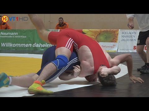 Ringen Mannschaftsturnier Klaus 2015: Hörbranz (Bentele) vs. Dürbheim (Bedon) 100kg (GR)