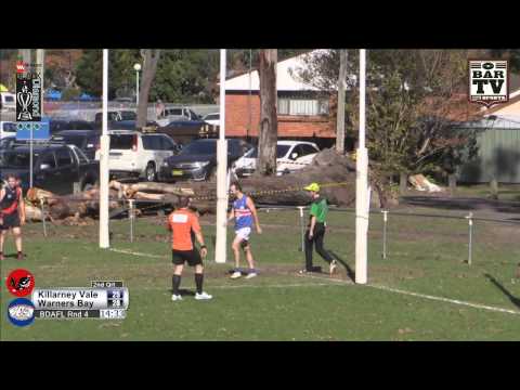 2015 BDAFL Round 4 1st Division Highlights - Killarney Vale v Warners Bay