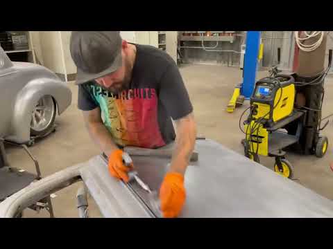 Metal finishing a TIG welded seam with no back access