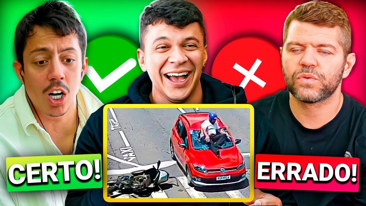 GRAVE 🚨 A CULPA É DE QUEM??? REAGINDO A IMPREVISTOS NO TRÂNSITO 😂