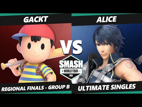 SWT East Asia Group B - Gackt (Ness) Vs. Alice (Chrom) Smash Ultimate Tournament