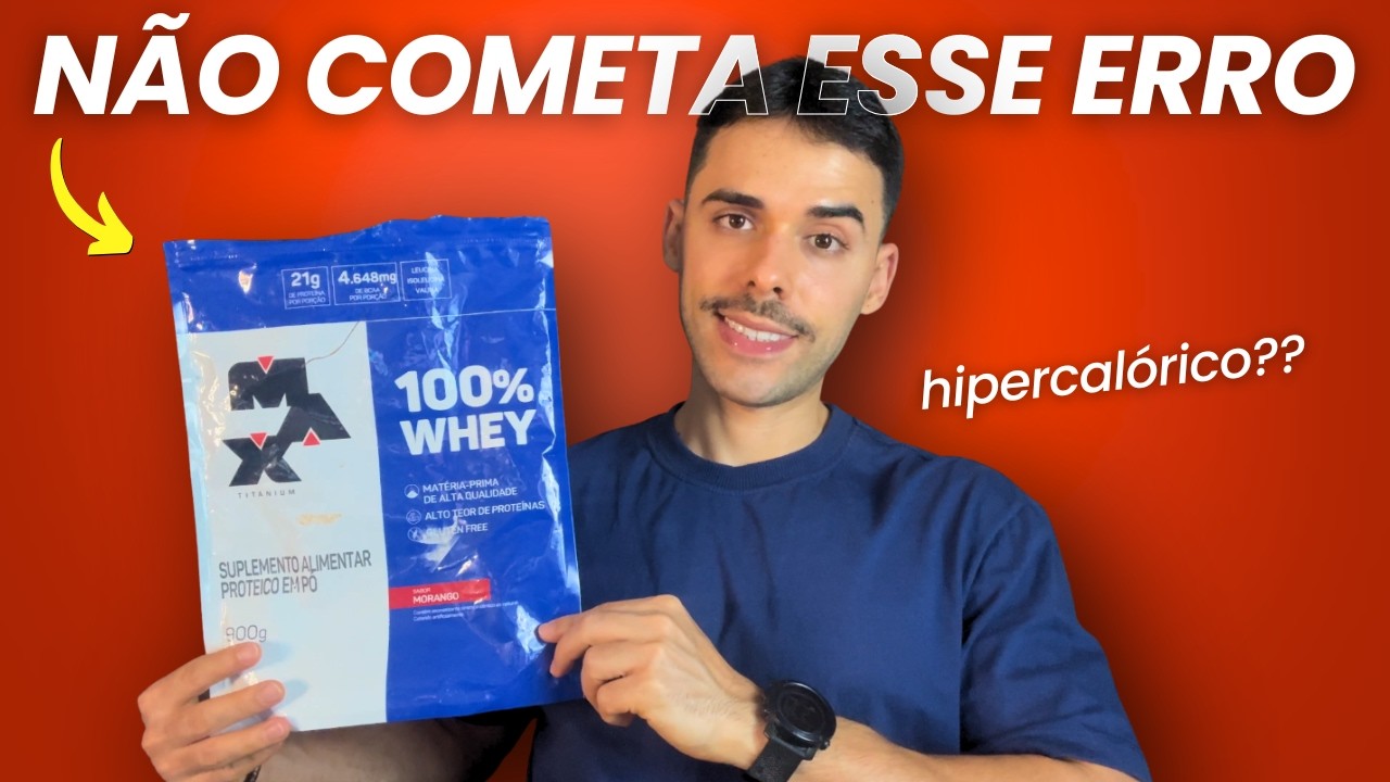 Miniatura da avaliação em vídeo de Whey Protein Max Titanium 900g 100% Whey Refil Baunilha
