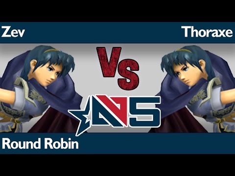AB5 Melee - Zev (Marth) vs Thoraxe (Marth) - Round Robin