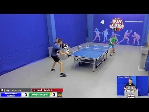 20-00 Олексенко Богдан 3-2 Штаер Аркадий стол 4 ЮГ-3  30.06.2020