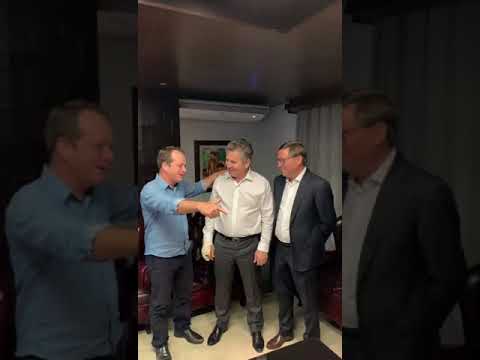 Prefeito Marquinhos, visita governador Mauro Mendes e agradece pelas obras em Paranatinga