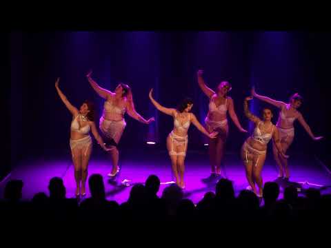 Beginner Burlesque students perform Mood Indigo - The Bombshell Burlesque Academy