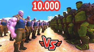 10000 HULK VS 500 THANOS 😱 - Süper Kahramanlar