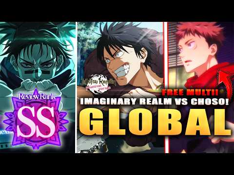 *GLOBAL* FREE MULTI SUMMON & HOW TO BEAT IMAGINARY REALM VS. Choso SP SS RANK! (JJK: Phantom Parade)