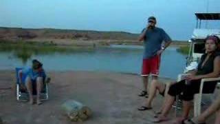 preview picture of video 'Canyon Eagle Friends Around Campfire In Lake Powell'