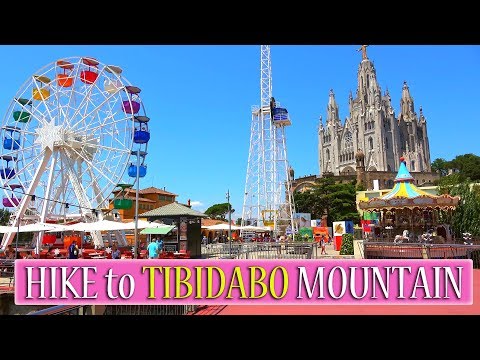 How to get to Tibidabo mountain in Barcelona, Spain | Hike to Tibidabo