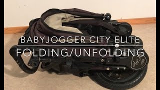 How to Fold / Unfold the Babyjogger City Elite, Quick Fold or Maximum Storage
