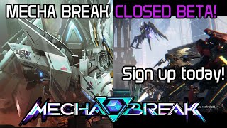 MECHA BREAK CLOSED BETA ANNOUNCED! SIGN UP TODAY! TELL EVERYONE!