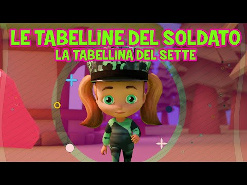 Tabellina del 7 - Le tabelline del soldato - baby dance - canzoni per bambini - musica per bimbi