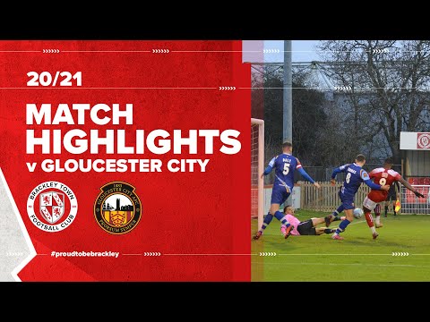 HIGHLIGHTS: Brackley Town 3 Gloucester City 2. Vanarama National League North.
