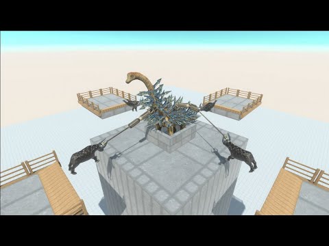 Porcupine Brachiosaurus Animal Revolt Battle Simulator