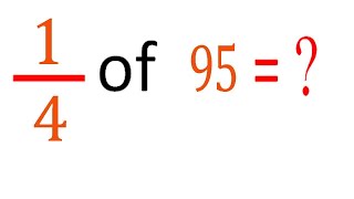 Download lagu MULTIPLY fraction with integer     one fourth(1/4)      of   95  (1/4      of    95) mp3