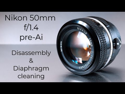 Nikon Nikkor 50mm f/1.4 Pre-Ai : Oily Aperture Blades