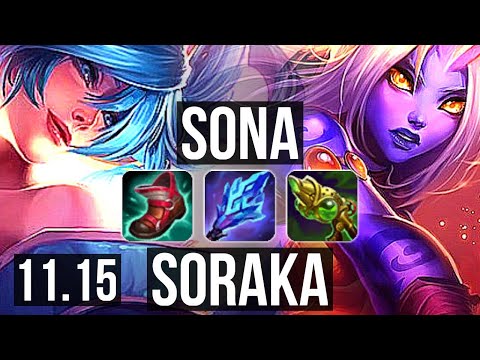 SONA & Varus vs SORAKA & Yasuo (SUPPORT) | Rank 4 Sona, 1000+ games | EUW Challenger | v11.15