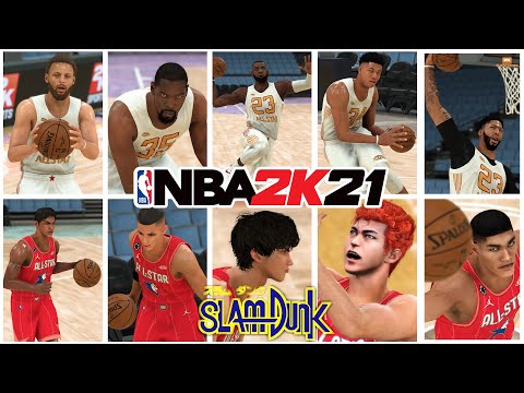 Eiji Sawakita and Slam Dunk All-stars vs Lebron James & 2010s NBA All-stars: NBA 2K21 Slamdunk Mod