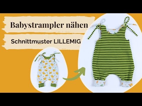 Babystrampler nähen mit Schnittmuster LILLEMIG