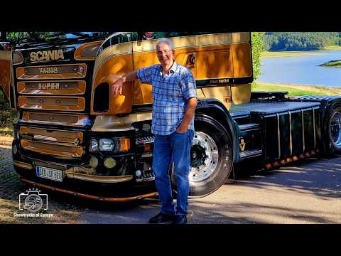 Trucking legend Sigi Reil and his CONVOY SCANIA R500 V8