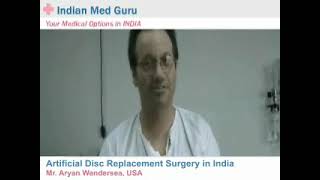 Mr. Aryan Wandersea, USA patient video testimonial India