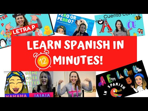 😱LEARN SPANISH IN 12 MINUTES! 🤯 / COMPILATION OF SPANISH LETTERS