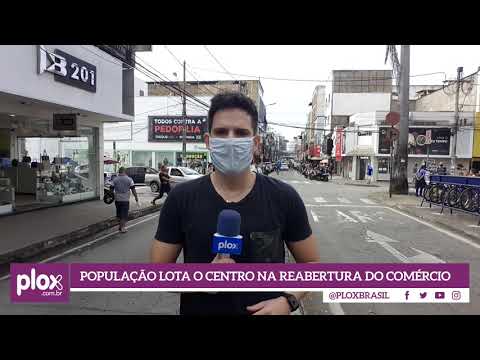 População lota o Centro de Ipatinga na reabertura do comércio
