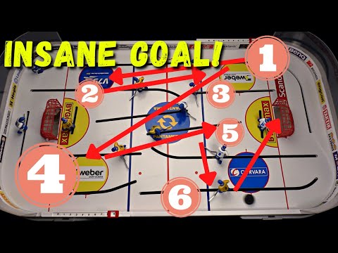 Insane Table Hockey Goal!