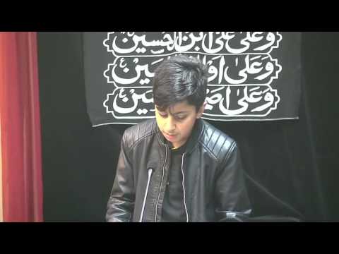 Eve 12th Safar 1438 - Muhamadi Madressah Ambassador Project: Zahid Alidina