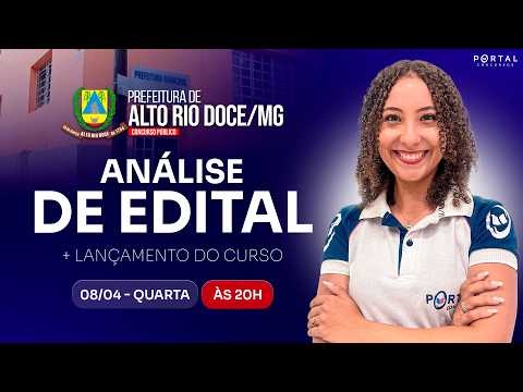 CONCURSO PREF.ALTO RIO DOCE/MG: ANÁLISE DE EDITAL + PLANEJAMENTO DE ESTUDOS
