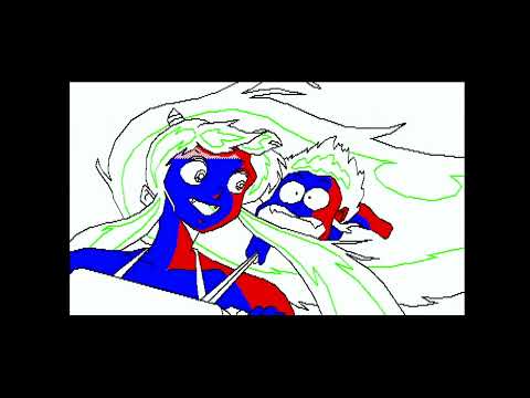 FM-7による描画(3倍速)