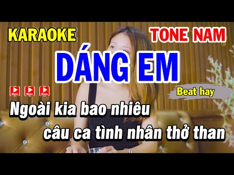 Karaoke Dáng Em Tone Nam ( Beat Hay ) - Karaoke Phi Long