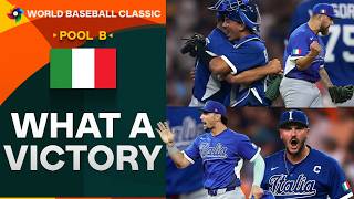 Molto bene 🤌 Team Italy pulls off a stunning win against Team USA | 2026 World Baseball Classic