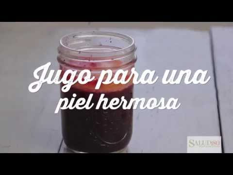 Jugo morado para una piel hermosa