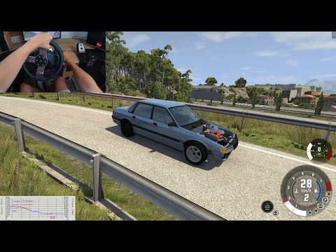 390HP Turbo FWD in Italy - BeamNG | Logitech G27 Gameplay