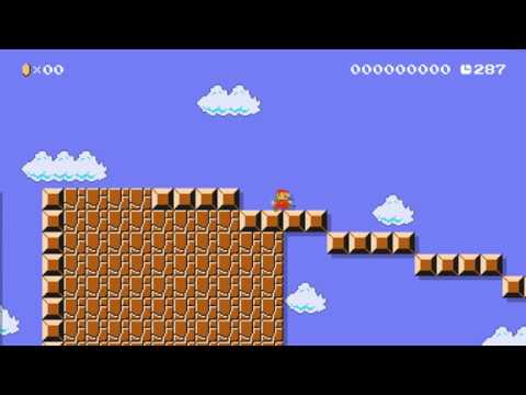 Mario Maker 2: "Obstacle Course" by Shad0wman (level made to train A.I.?)