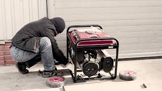 Транспортировочное устройство для генератора DDE G550/650/750/GW200 (комплект, ручки + колеса) (917-842)