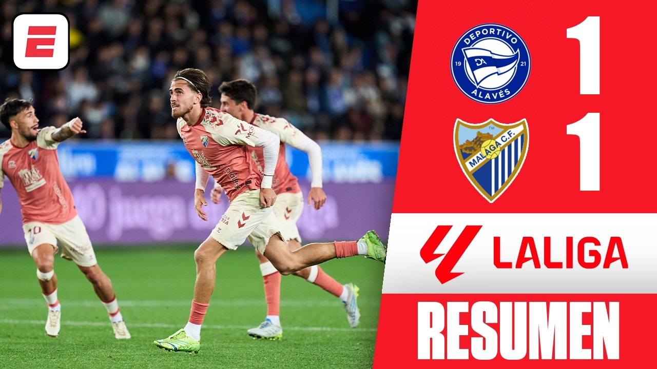 ALAVÉS le robó primera victoria de la temporada al MÁLAGA con empate en el último suspiro | La Liga