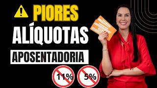 As piores alíquotas para se aposentar no INSS