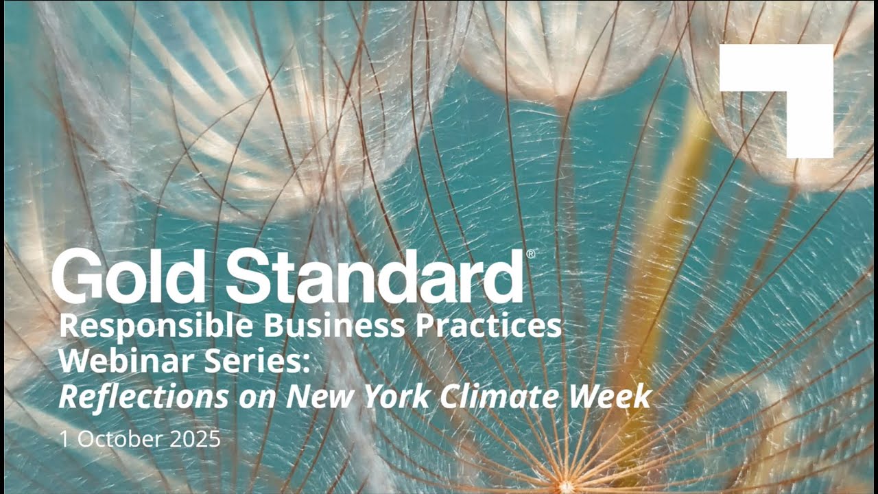 Webinar Series Responsible Business Practices: Reflections on New York Climate Week 2025.