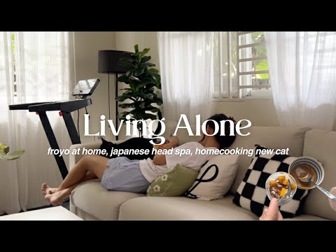 Living Alone in the Philippines: froyo at home,  japanese head spa, homecooking, new baby 👩🏻‍🍼
