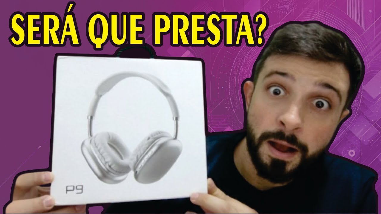 🎧 TESTEI O FONE P9! AIRPODS MAX DA SHOPEE! VALE A PENA?