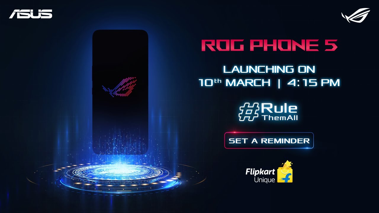 ROG PHONE 5 | VIRTUAL LAUNCH | 10th March, 2021 at 4:15 PM