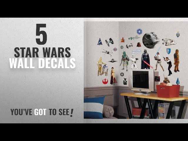 Vídeo relacionado con Star Wars RMK1586SCS Juego de Pegatinas de Pared Roommates, Black, Brown, Gray, Blue, Green, Red, Purple, Estándar