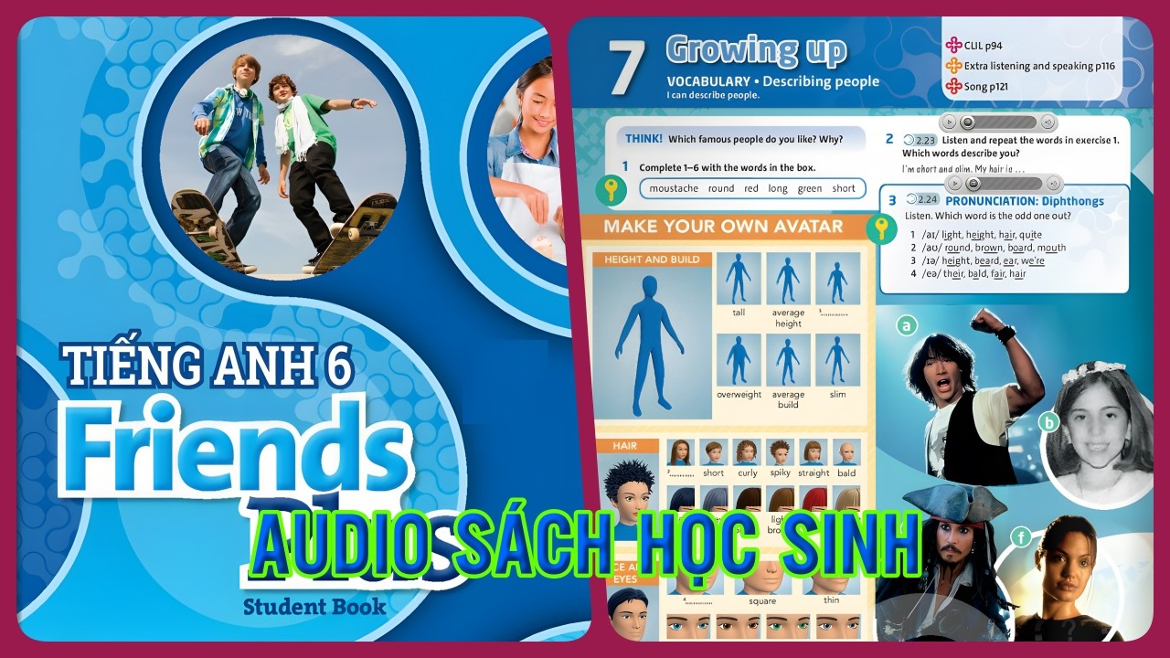 Unit 7 Growing Up | Audio Sách Học Sinh Tiếng Anh 6 Family And Friends Plus Student Book