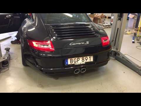 Start up GT3 exhaust Porsche 997 2S