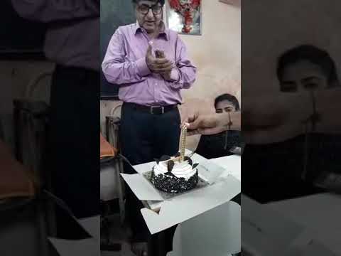 Lalji Sir's 67th birthday celebrated on 16th September. Four different groups cakes were cut.